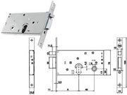 ELETTROSERRATURA INFILARE PER FASCE SOLO SCROCCO MM.78 H 85500  mm.58 (Y8550058080)    YALE
