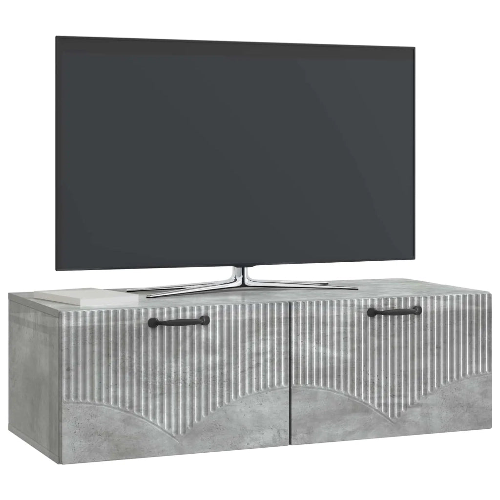 Mobile Porta TV da Muro Grigio Cemento 98 x 41 x 30 cm 899038