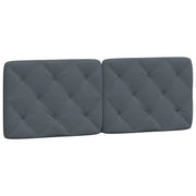 Cuscino Testiera Grigio Scuro 140 cm in Velluto CFW3789106
