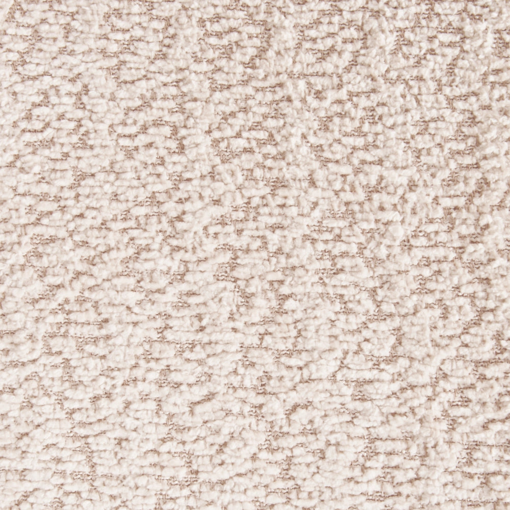 Set di 2 sedie da pranzo in legno chiaro e compensato beige in tessuto boucle di poliestere Gambe in legno di gomma Stile tradizionale retrò