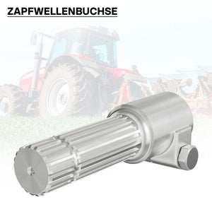 Boccola albero cardanico 160 mm Attacco albero scanalato 1 3/8" 6D Albero uscita 1 3/8" 21D Trattore