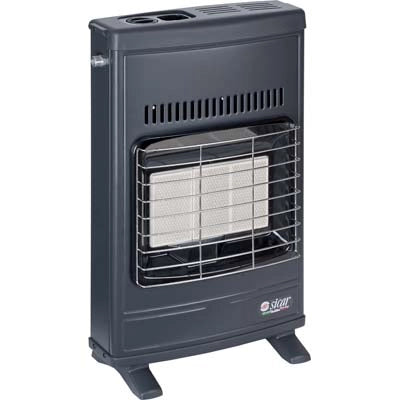 STUFA GAS METANO INFRAROSSI A PARETE ECO 40 SICAR  GRIGIO WATT 4200 CM 43X15 H.CM 64