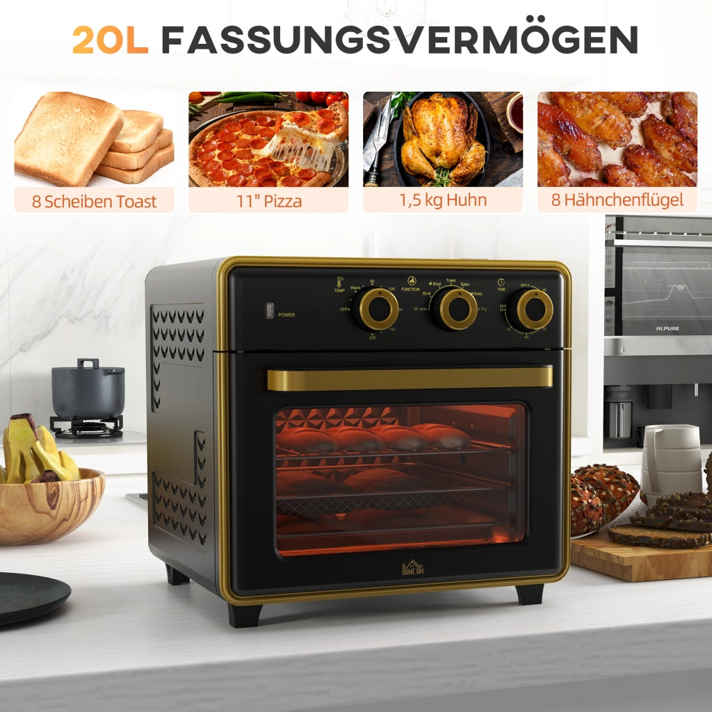 Forno a microonde 20 litri ¨C zephmum ¨C nero+oro