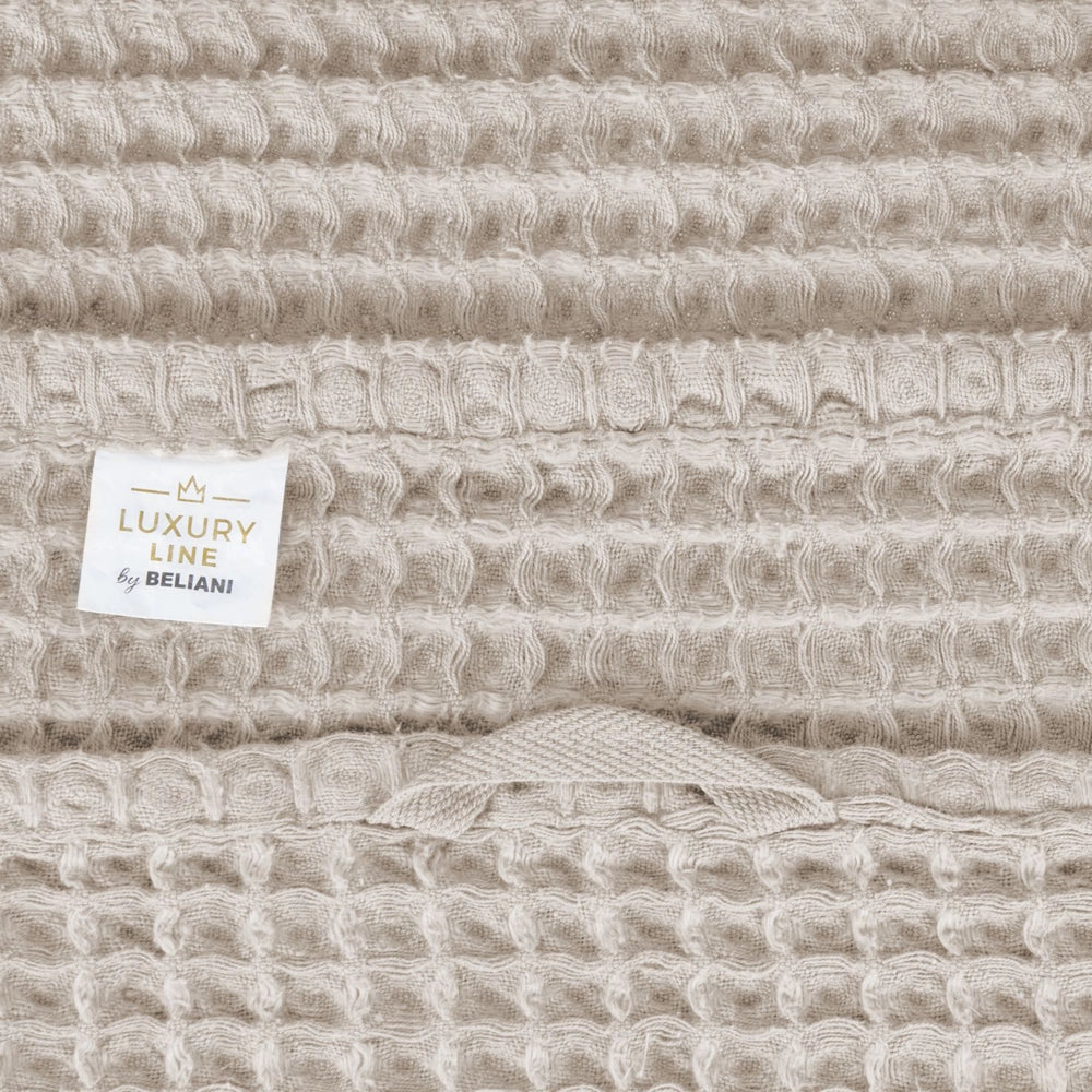 Set di 9 asciugamani da bagno e tappetino da bagno per ospiti in cotone beige Zero Twist