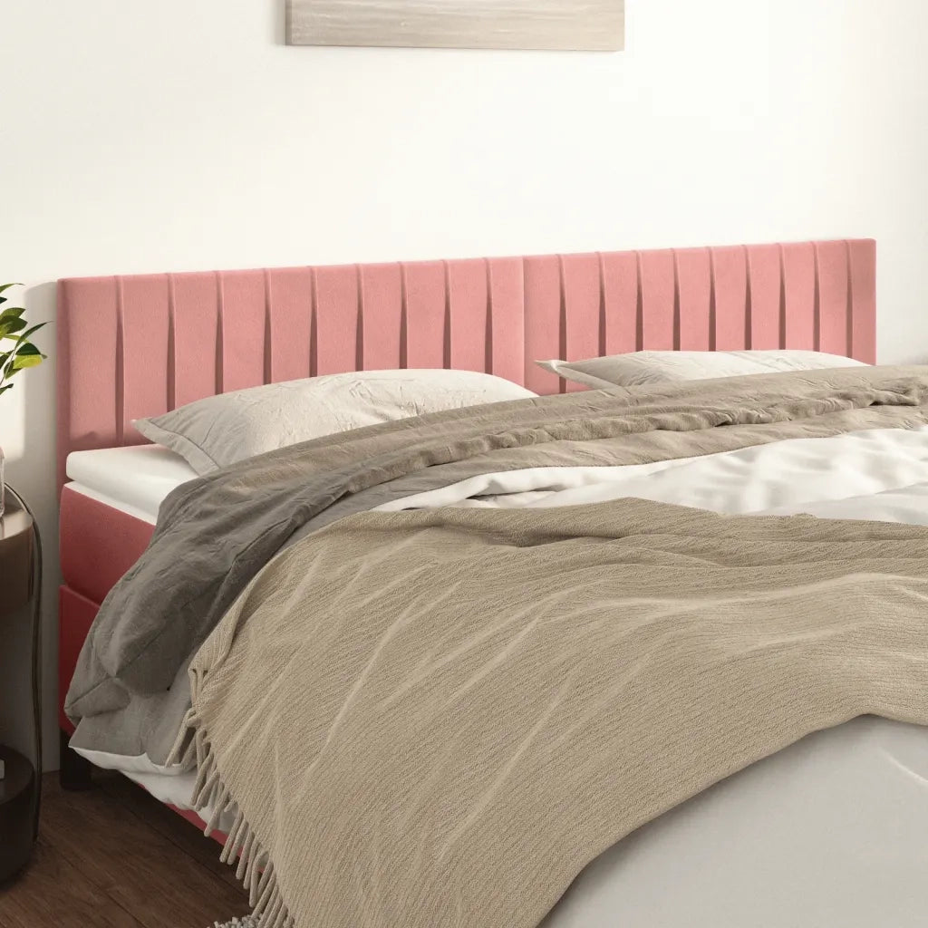 Testiera | Testata Rosa 200x5x78/88 cm in Velluto