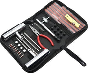 Set di riparazione per pneumatici a 46 pezzi, set di riparazione d'emergenza robusto per pneumatici, set di riparazione universale per pneumatici senza valvola, adatto per auto, camion e camper.