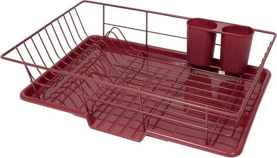 Aria di cucina con contenitore per oggetti in uso - Organizzatore di cucina con asciugatrice per piatti