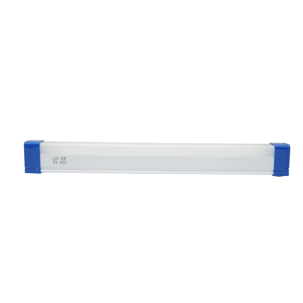 Lampada LED 40W, 6500K con impugnatura magnetica e batteria ricaricabile 2400mAh 320x23x38mm IP20