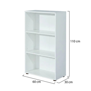 Biblioteca Porte, Libreria 2 Ripiani, 60x30x110h cm Bianco