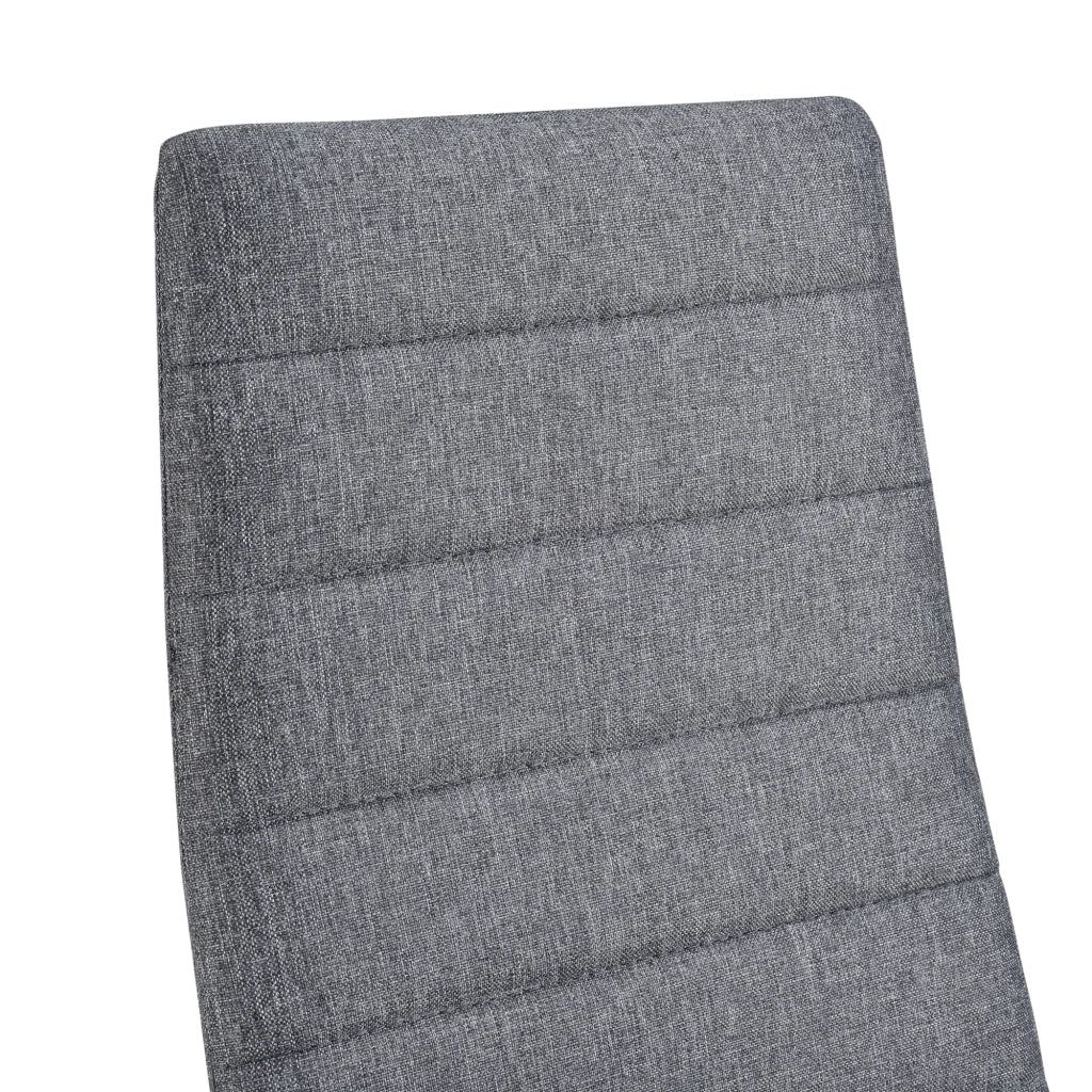 [en.casa] Sedie per Sala da Pranzo Set di 6 Sedie Imbottite 96 x 43 x 52 cm Acciaio Poliestere Grigio