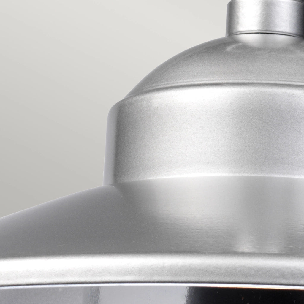 Lampada a sospensione esterna cromata E27 60W Klampenborg Elstead