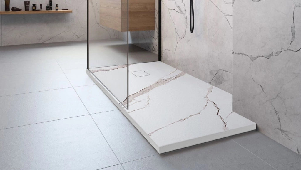 Piatto Doccia Bazalt Carrara White 80x100