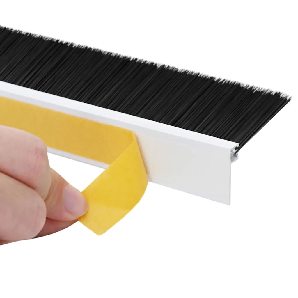 Spazzole per porte autoadesive 12 pz Bianco 100 cm CFW8068223