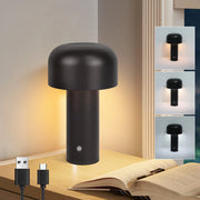 ZMH Lampada da tavolo LED wireless metallo moderna 2W batteria ricaricabile dimmerabile per soggiorno