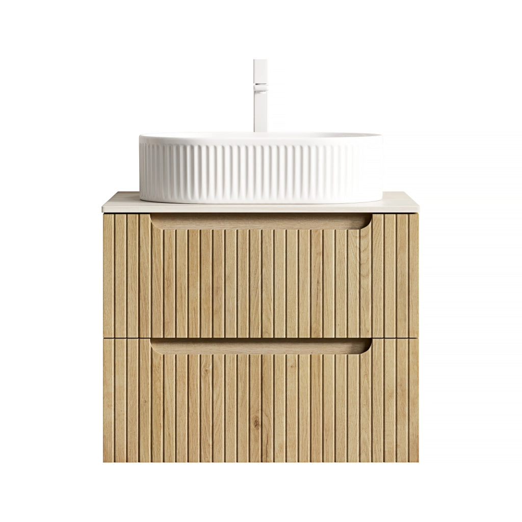 Mobile sottolavabo con 2 cassetti e chiusura soft close - per bagno - 60×46×62.2 cm - bianco