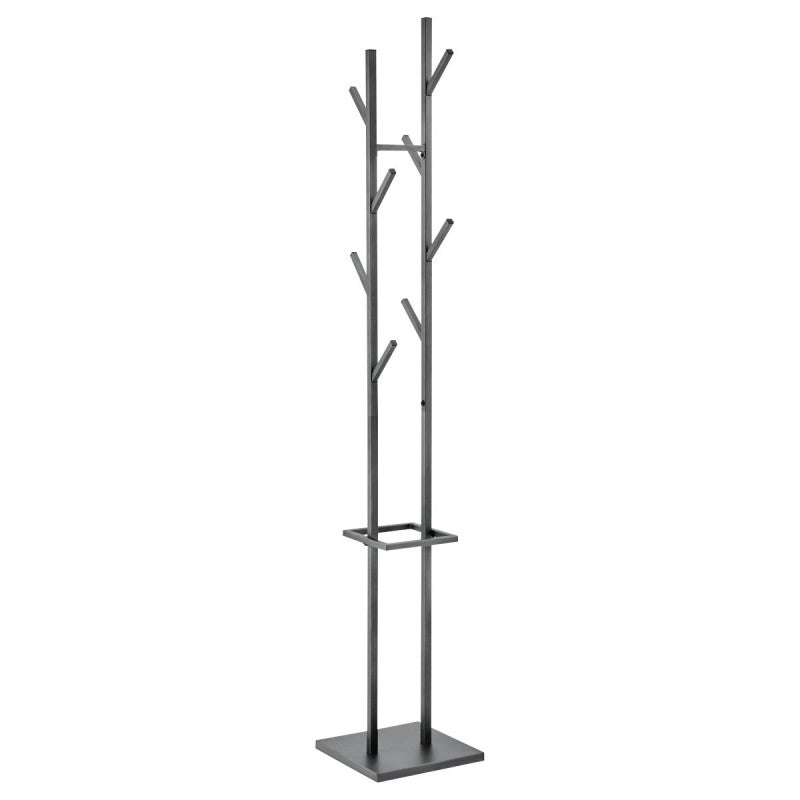 Appendiabiti Grissom In Metallo Grigio Scuro Dimensione 29x29x178cm