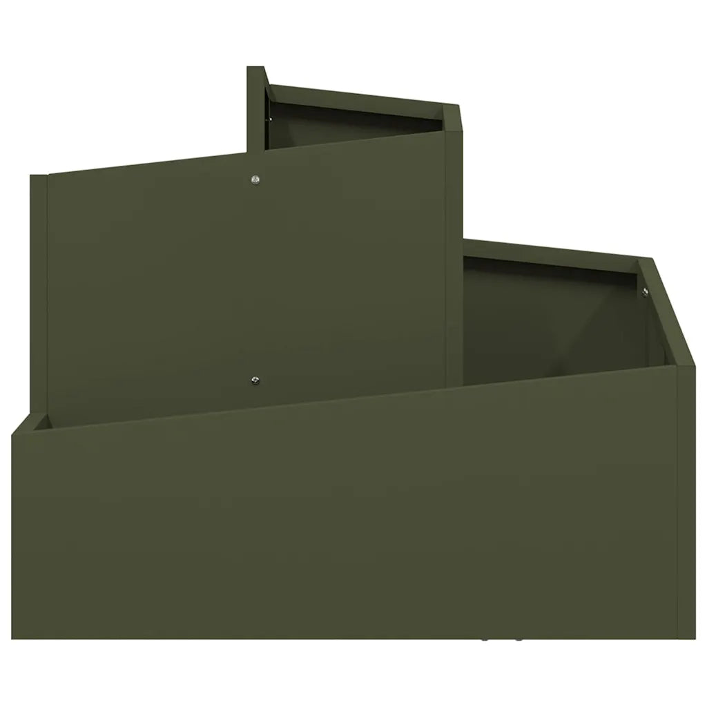 Fioriere | Cassetta per fiori | Vaso da giardino Verde oliva 60 x 60 x 50 cm