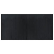 Tappeto del soggiorno | Tappeto Rettangolare Nero 100x200 cm in Bamb¨´