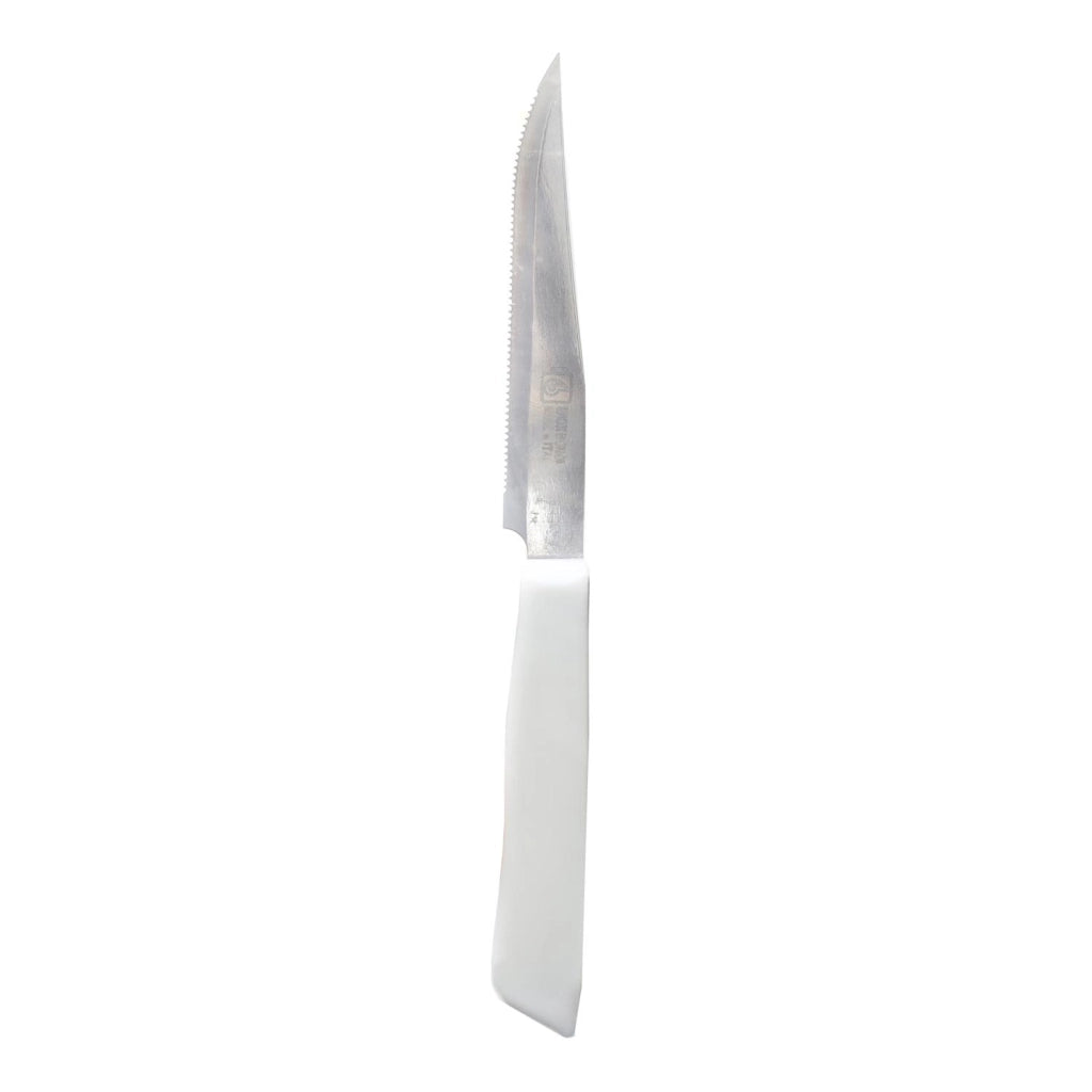 MAURY'S SET DA 6 COLTELLI PER BISTECCA IN ACCIAIO INOX DI COLORE BIANCO