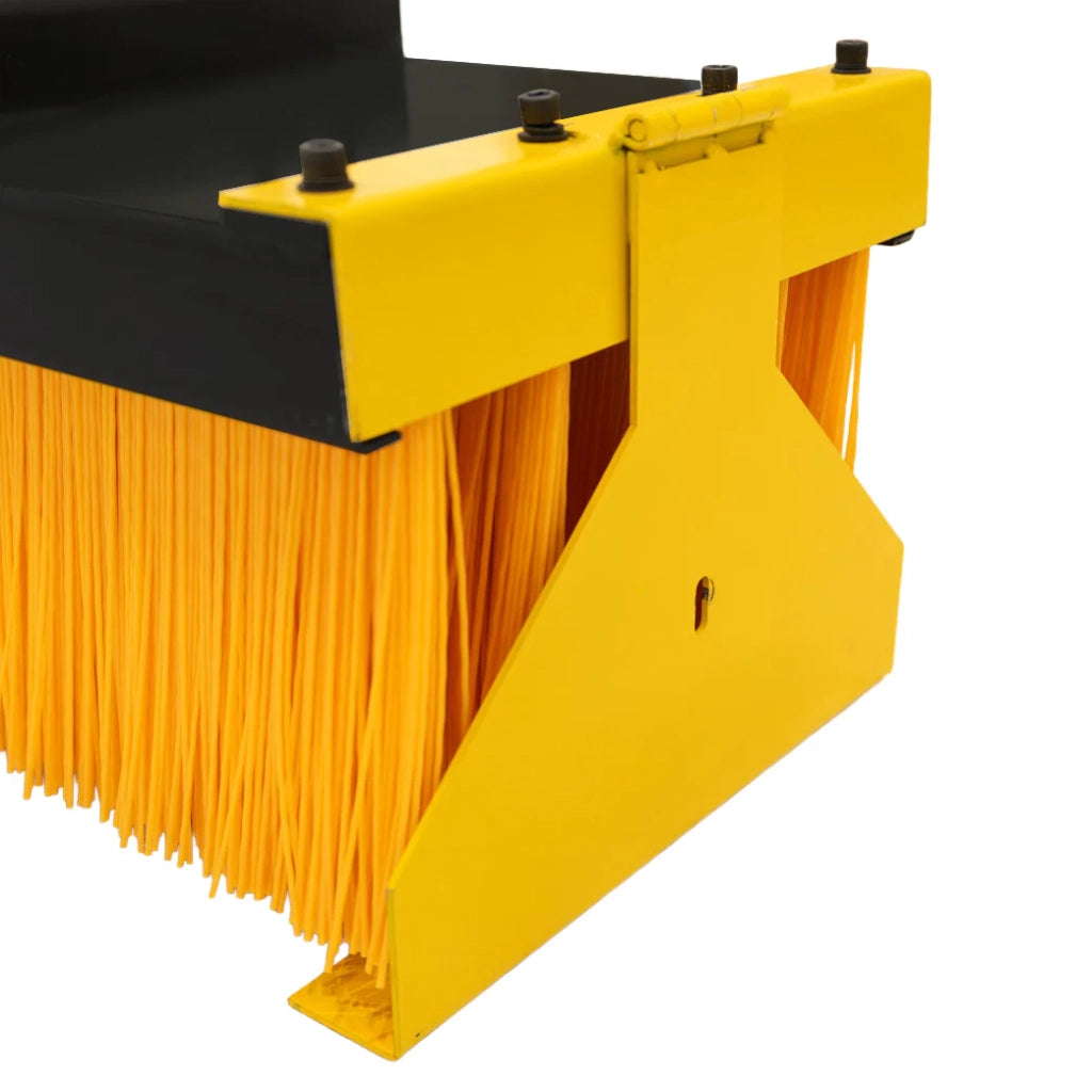 Spazzola carrello elevatore con supporto 130 cm attacco forca interno magazzino
