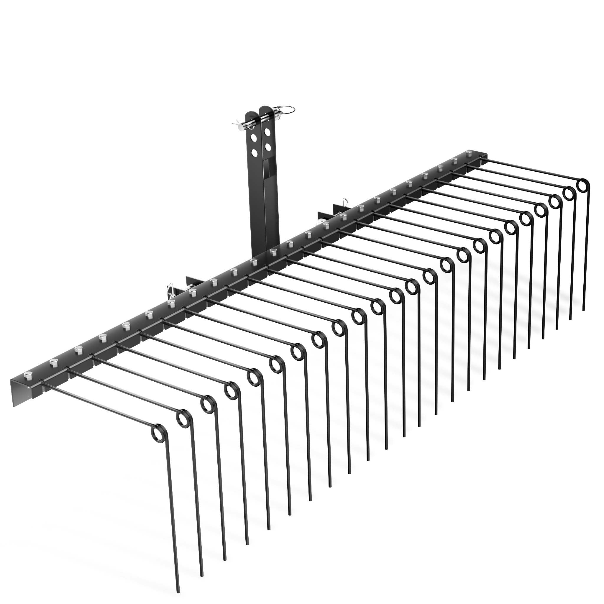 Strigliatore a molle trainato per prato 72" 183X76X48 cm Arieggiatore per trattorini Quad