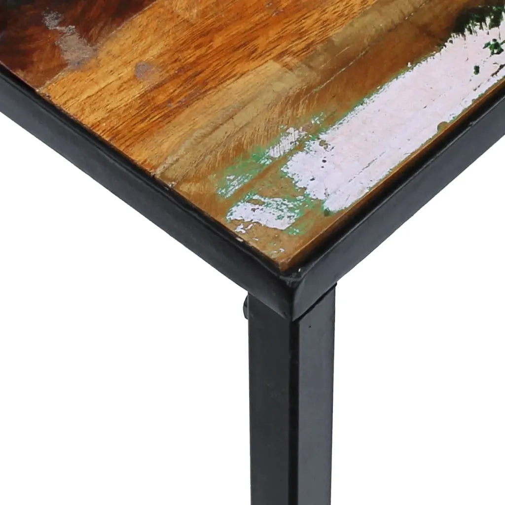 Tavolino da CaffÃ¨ in Legno Massello Recuperato 100x60x40 cm
