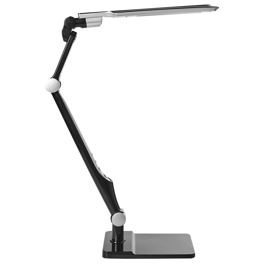 Lampada da tavolo LED per ufficio domestico con braccio regolabile e orientabil dimmer continuo e modalità CCT Colore nero