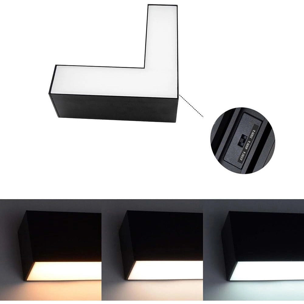 Trade Shop - Lampada Di Raccordo Connettore A L Per Lampadario 12w Luce Selezionabile Cct Ll57-l-3c -