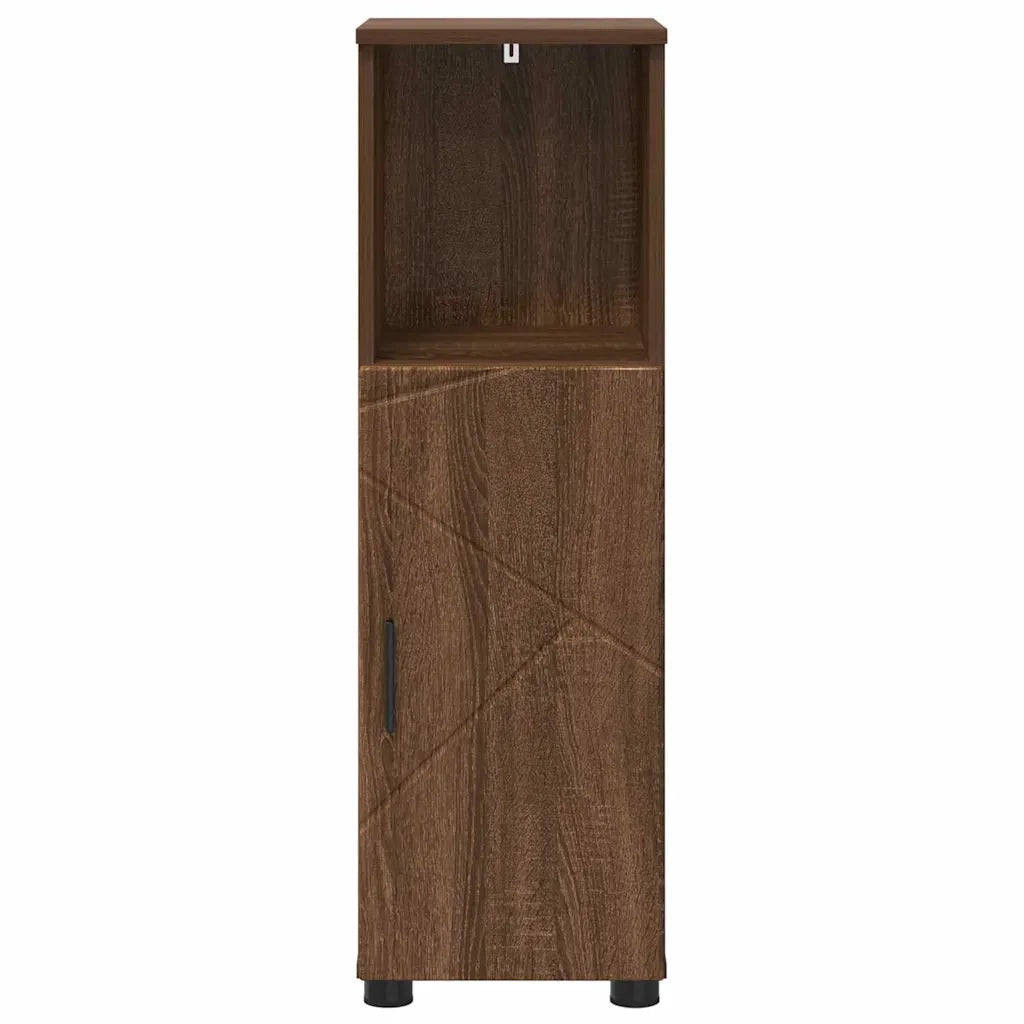 Mobile da Bagno con porta Rovere Marrone 30 x 35 x 95 cm 883321