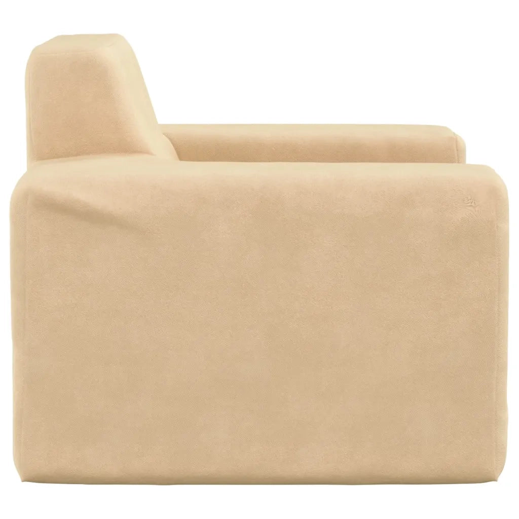 Divano per Bambini Crema in Morbido Peluche cod mxl 25673