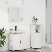 Set di mobili per il bagno Montaggio a parete 3 pcs Bianco 3392943
