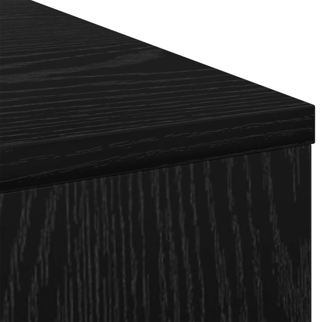 Scrivania Rovere Nero 100 x 40 x 75 cm Legno multistrato 8000453