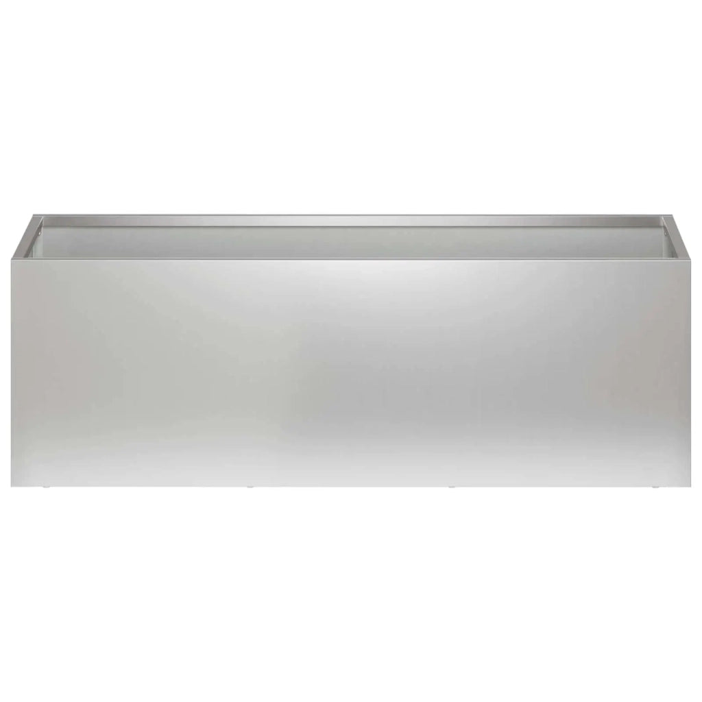 Vaso da giardino Argento 60 x 20 x 20 cm Acciaio zincato 8005158