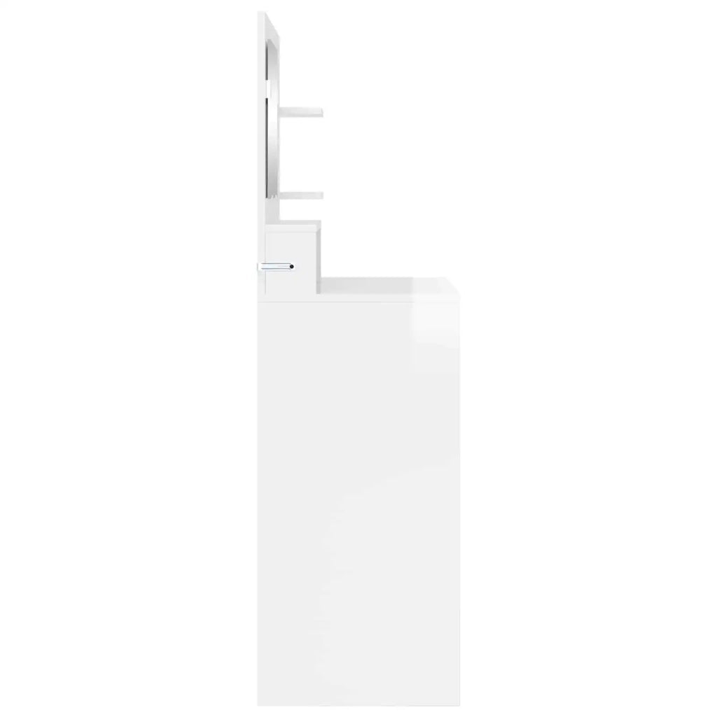 Tavoli da Trucco per Camera da Letto con cassetto Bianco Lucido 889001