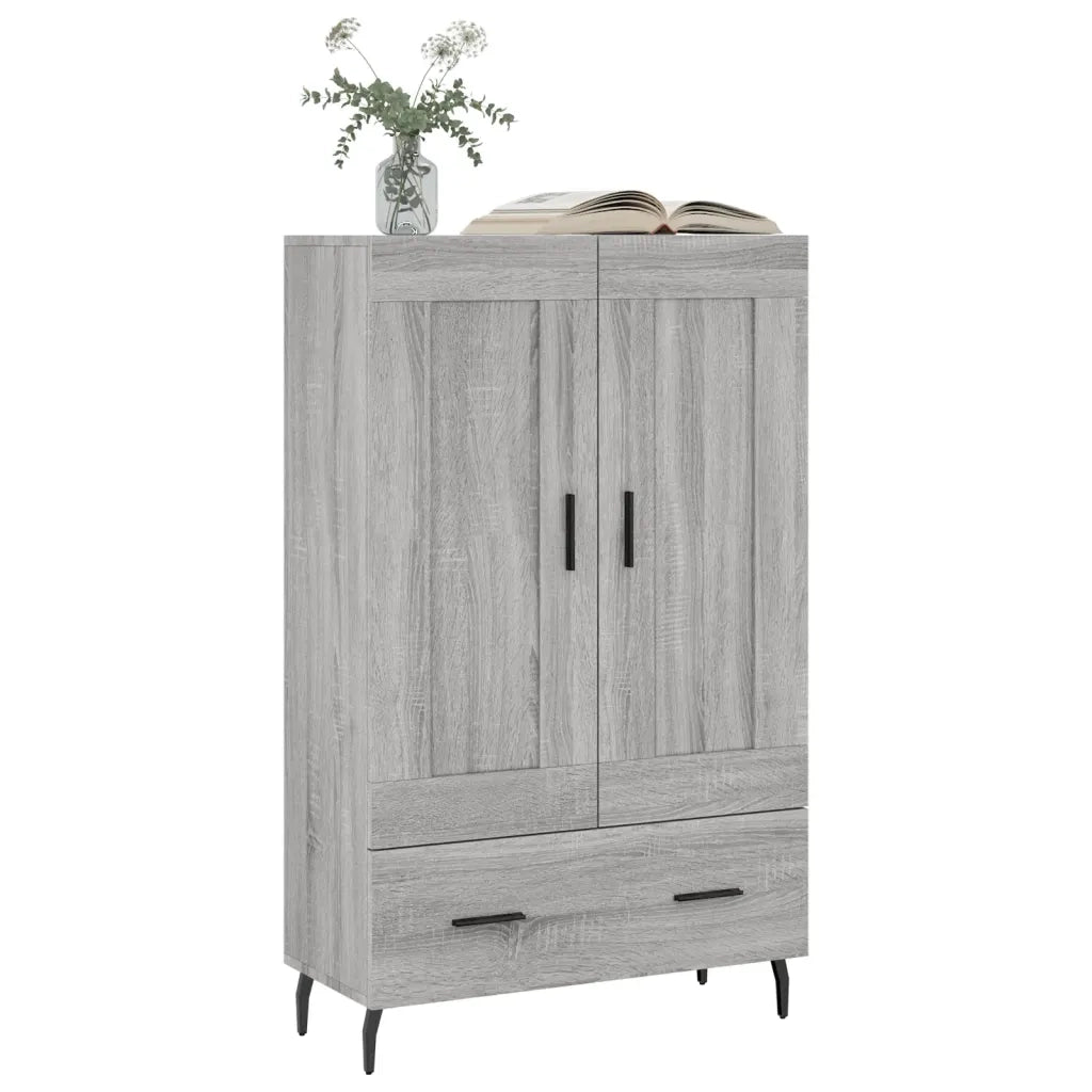 Credenza Grigio Sonoma 69,5x31x115 cm in Legno Multistrato 830346