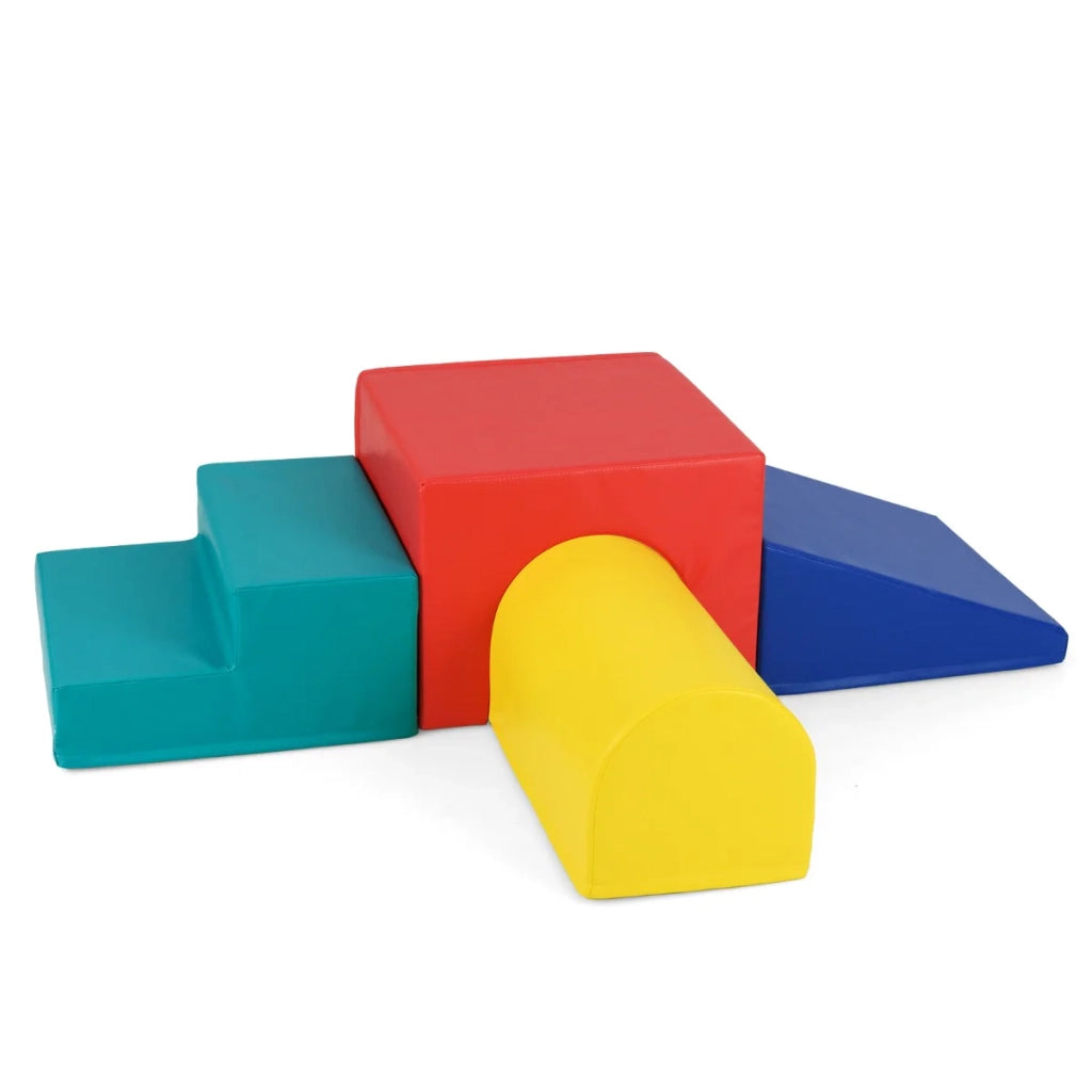 Set di 4 blocchi di schiuma 50 x 50 x 38 cm per arrampicarsi e gattonare design moderno in PU rosso 20_0011849