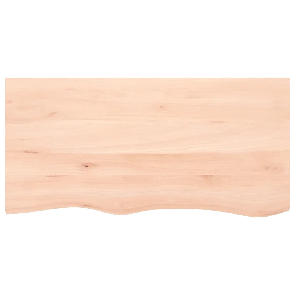 Ripiano a Parete per Lavabo-Mensole a Muro in Acciaio e Massello di Rovere 700536