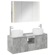 Set di Armadi da Bagno 4 pcs Grigio Cemento 3406546