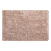 Tappeto Shaggy Tappeto a pelo lungo Solid Beige Poliestere Rettangolare 140 x 200 cm