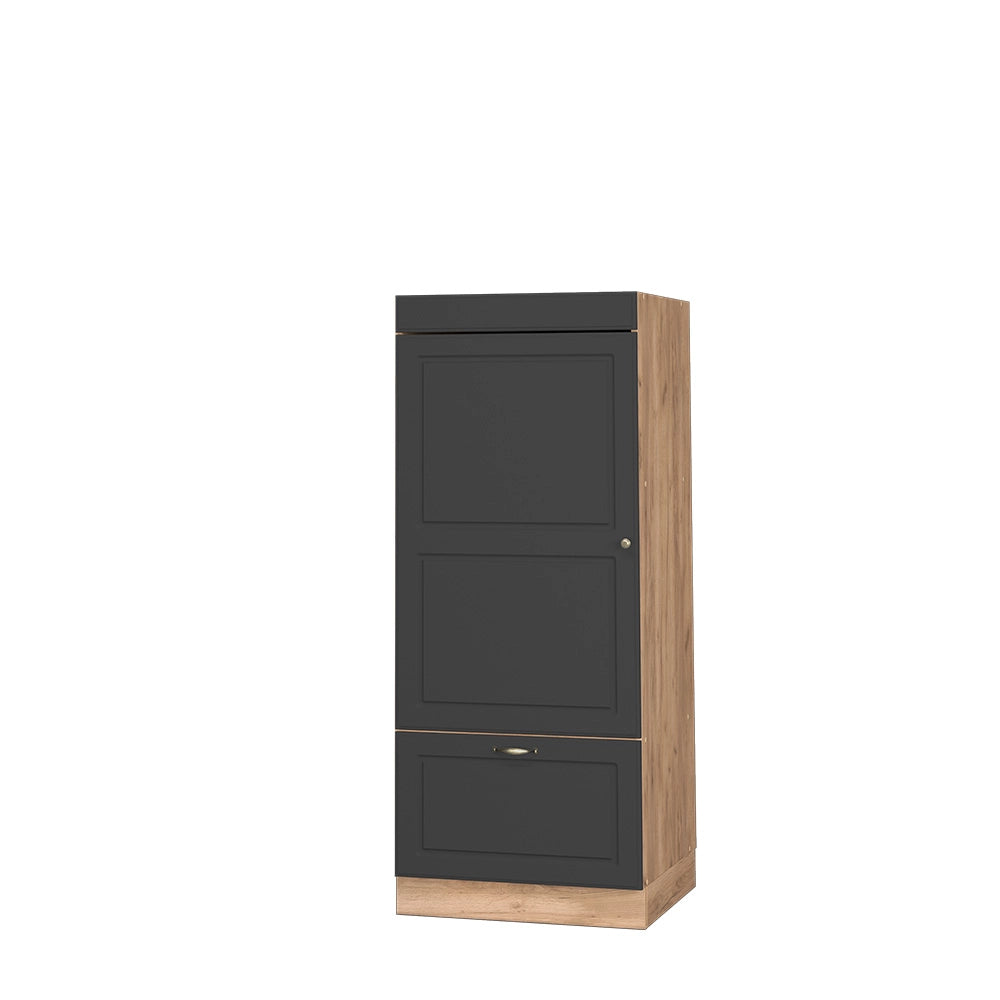 Mobile cucina microonde Fame-Line Antracite-oro/Rovere dorato 60 cm Vicco