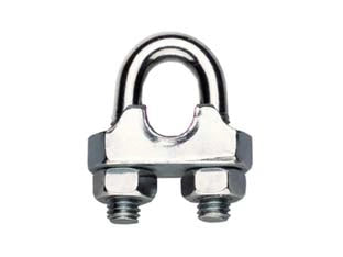 MORSETTI A CAVALLOTTO IN ACCIAIO INOX ART.8416- - ø mm.4   5/32 - 10 pezzi ROBUR