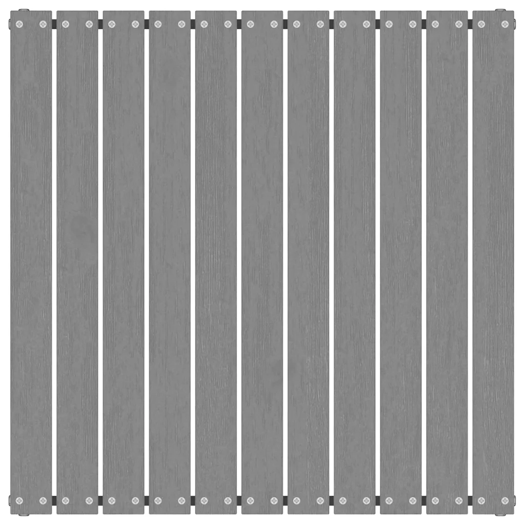 Sgabello da Giardino con Cuscino Grigio Legno Massello di Pino 805727