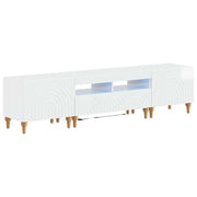 Mobile TV LED a 3 pezzi Bianco Lucido Legno ingegnerizzato 3416502