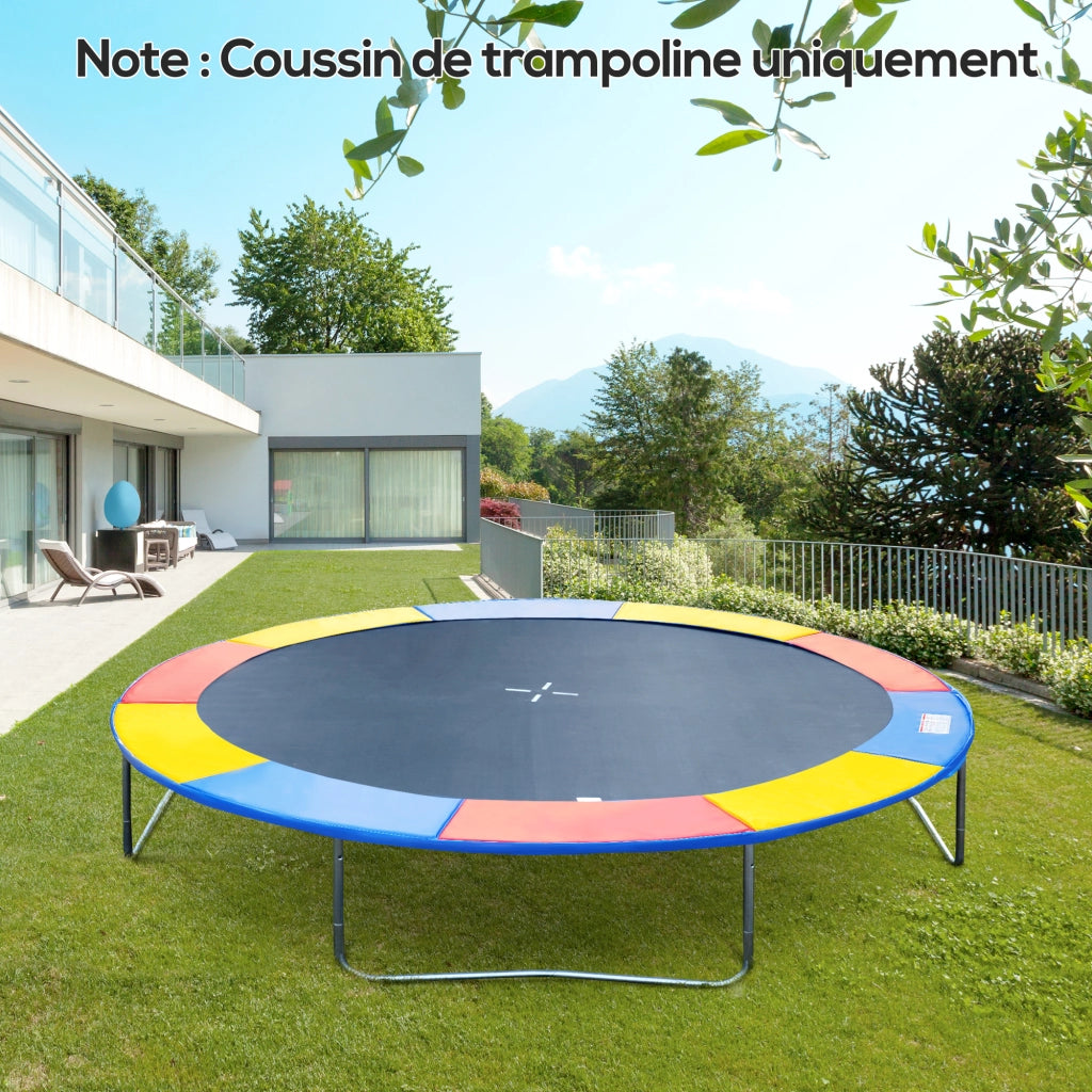 Cuscino protezione trampolino ? 244 cm ¨C zephmum ¨C multicolore UV resistente