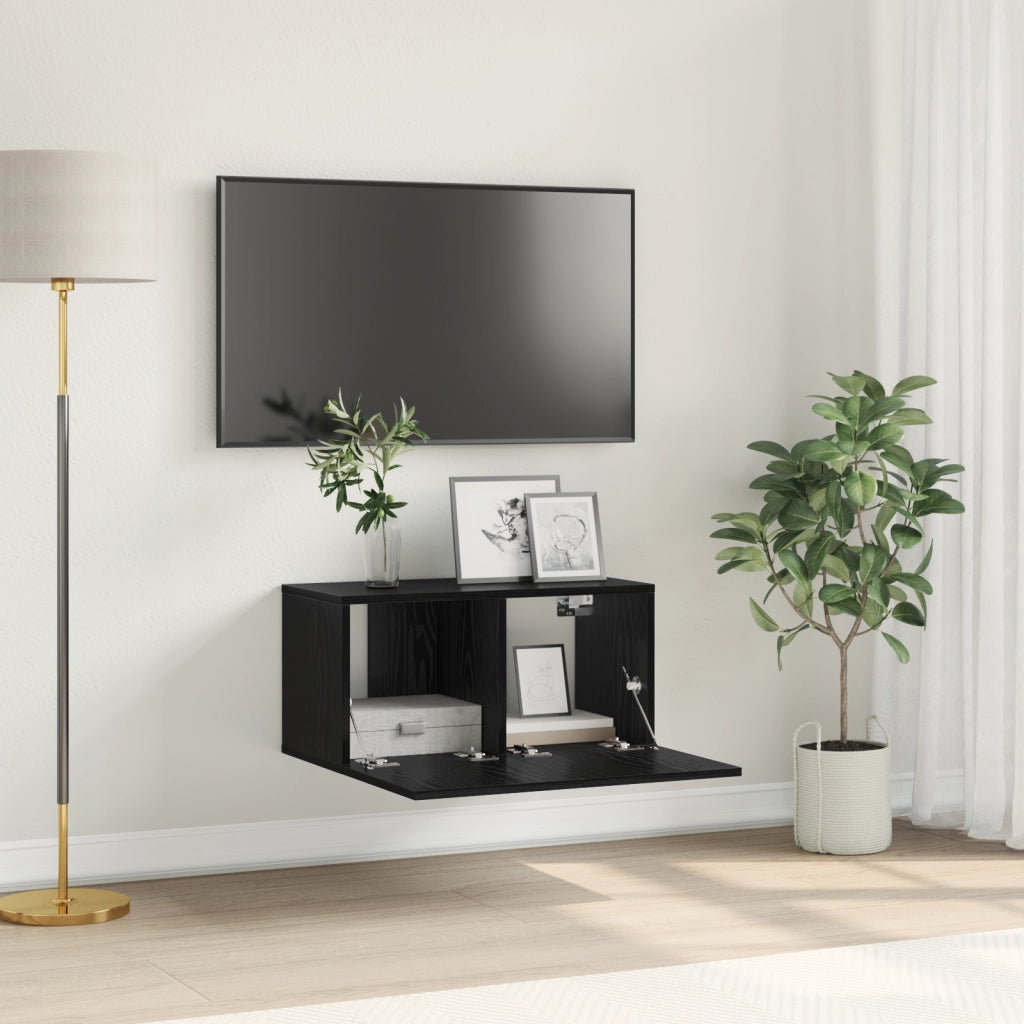 Set di mobili TV Rovere nero Legno ingegnerizzato Media Mobile TV