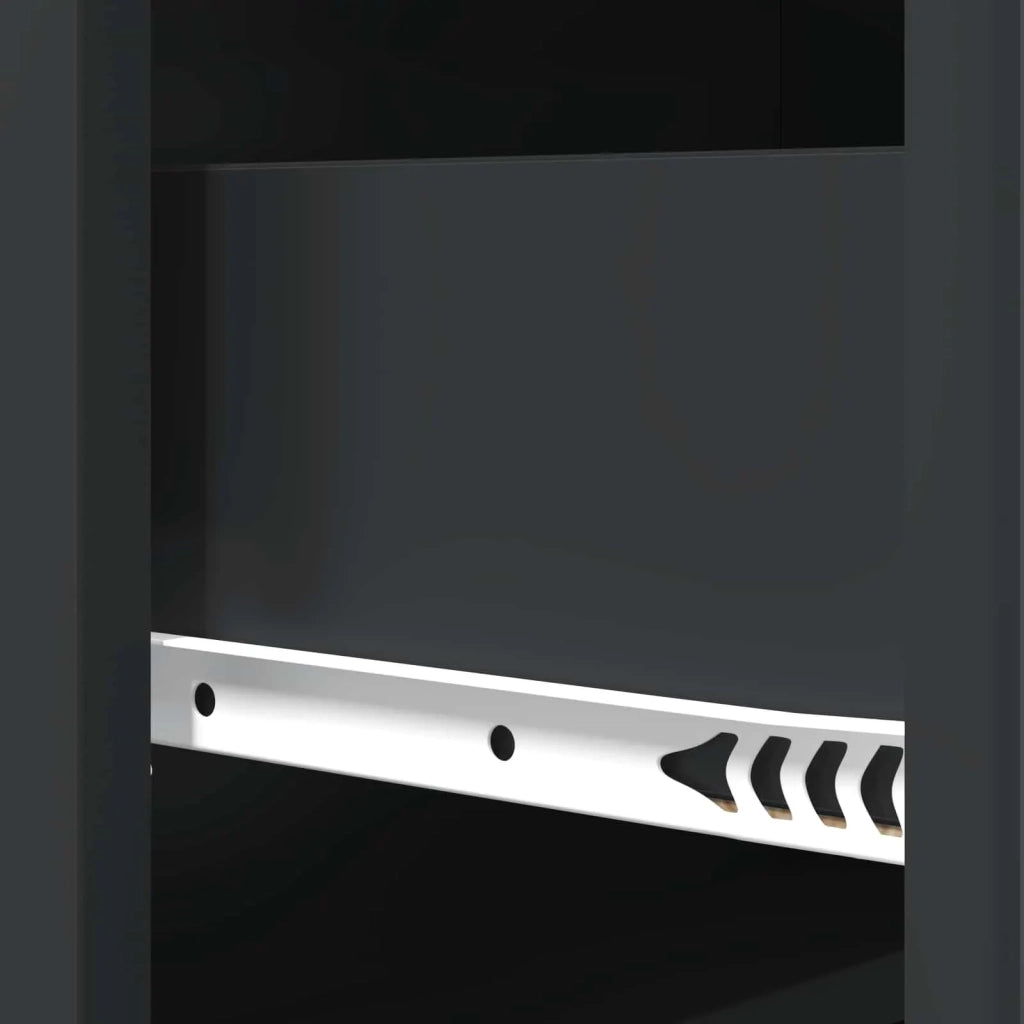 Mobile con Cassetti Nero 66 x 34,5 x 92 cm Legno ingegnerizzato