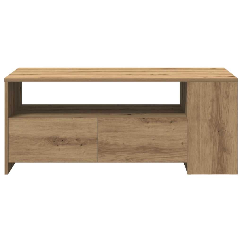 Tavolino da caffÃ¨  - Rovere artigianale - 102x55x43.5 cm - Realizzato in legno ingegnerizzato