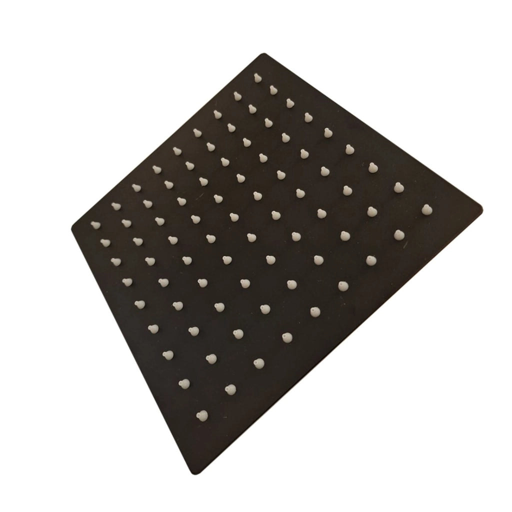 Sined Soffione Quadro 15 Nero Soffione Quadrato 6 Pollici Nero