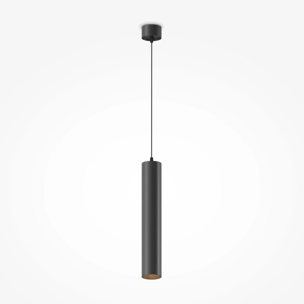 Maytoni Sospensione Focus LED 1 luce LED integrato nero alluminio