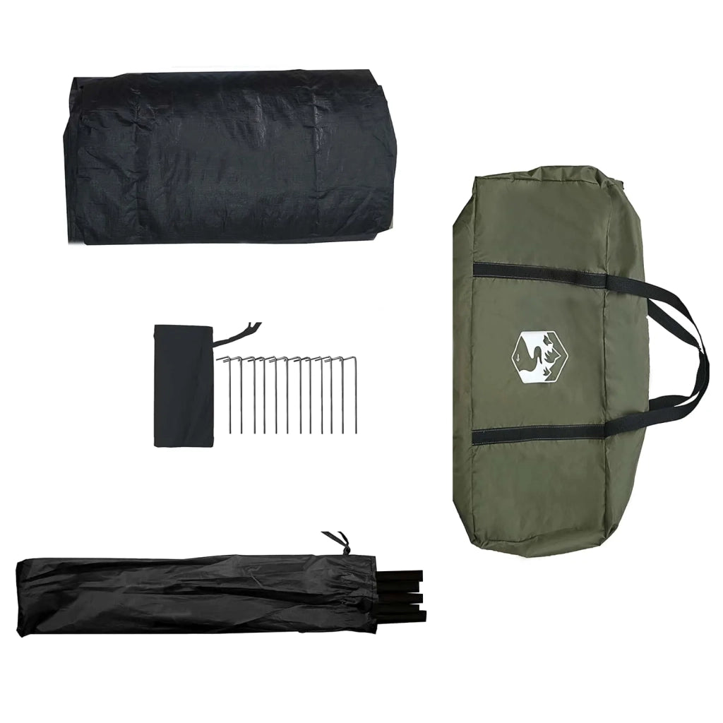 Tenda Capanna Verde militare 340 x 246 x 210 cm Policotone 42017506